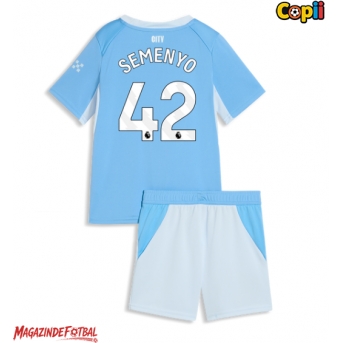 Manchester City Antoine Semenyo #42 Echipament de Fotbal Replică 2026-27 Copii Acasa (+ Șorturi)